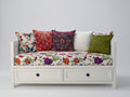 Canapé lit - Bois - Textile - 210 x 100 x 88 cm - Blanc - Style classique