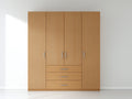 Armoire - Panneaux de bois - 200 x 60 x 210 cm - Bois clair - Style moderne