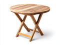 Table de jardin - Bois massif - 90 x 90 x 73cm - Miel - Style pliant classique