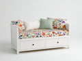 Canapé lit - Bois - Textile - 210 x 100 x 88 cm - Blanc - Style contemporain